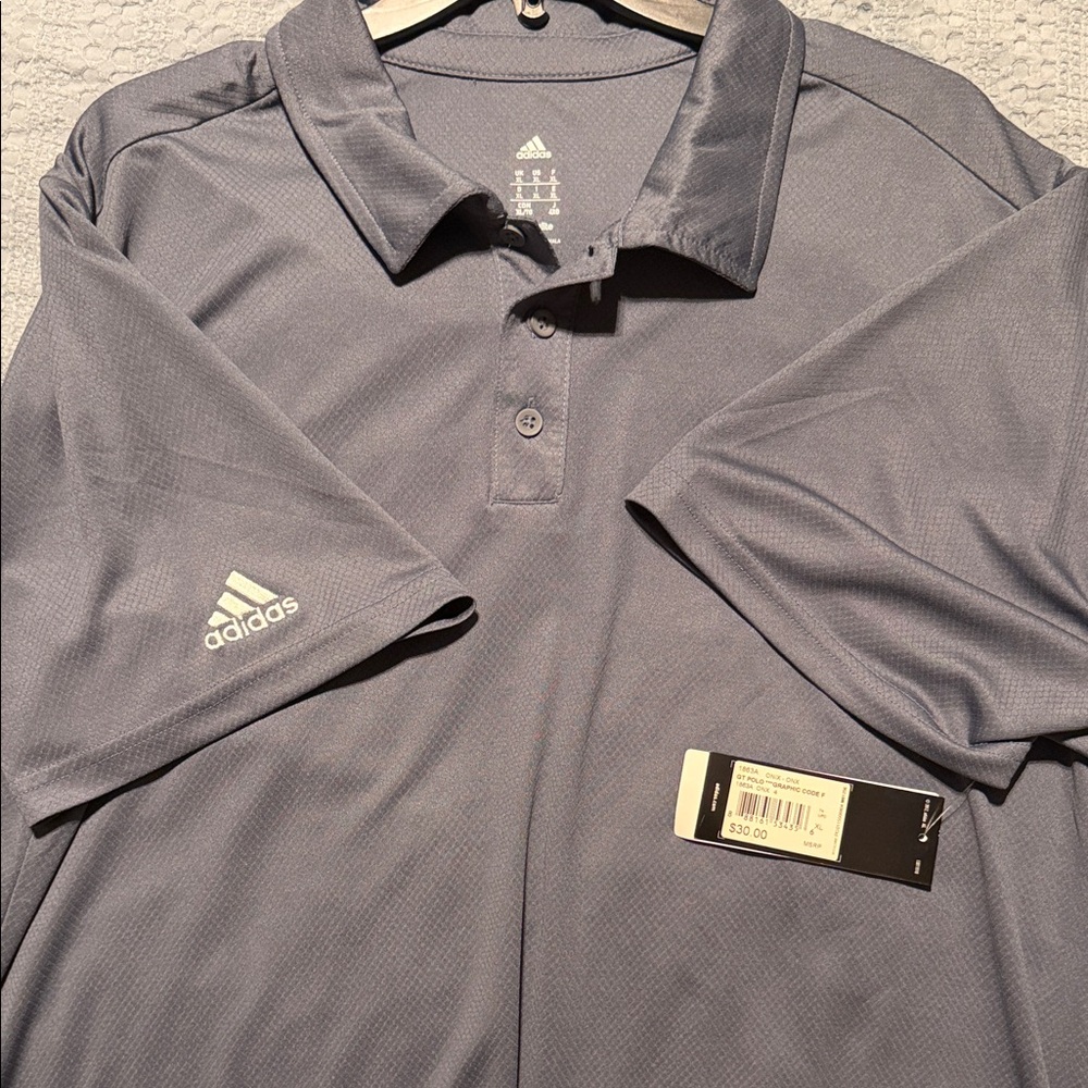 Men's Adidas Climalite GT Polo Shirt- Size XL - Picture 4 of 6